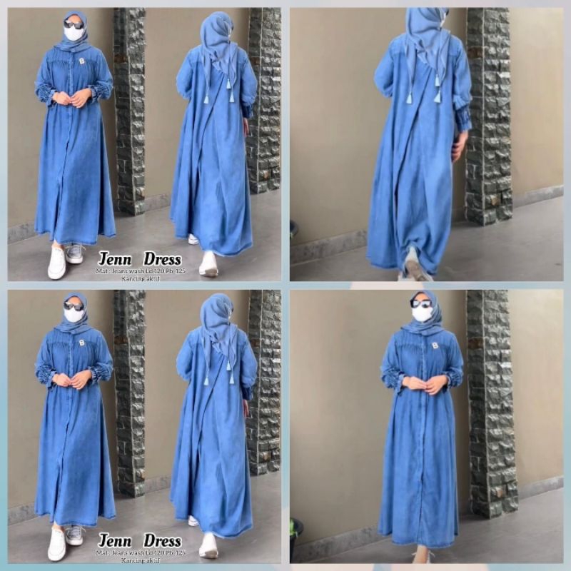 ZARA MIDI JEANS DRESS SILANG IMPORT