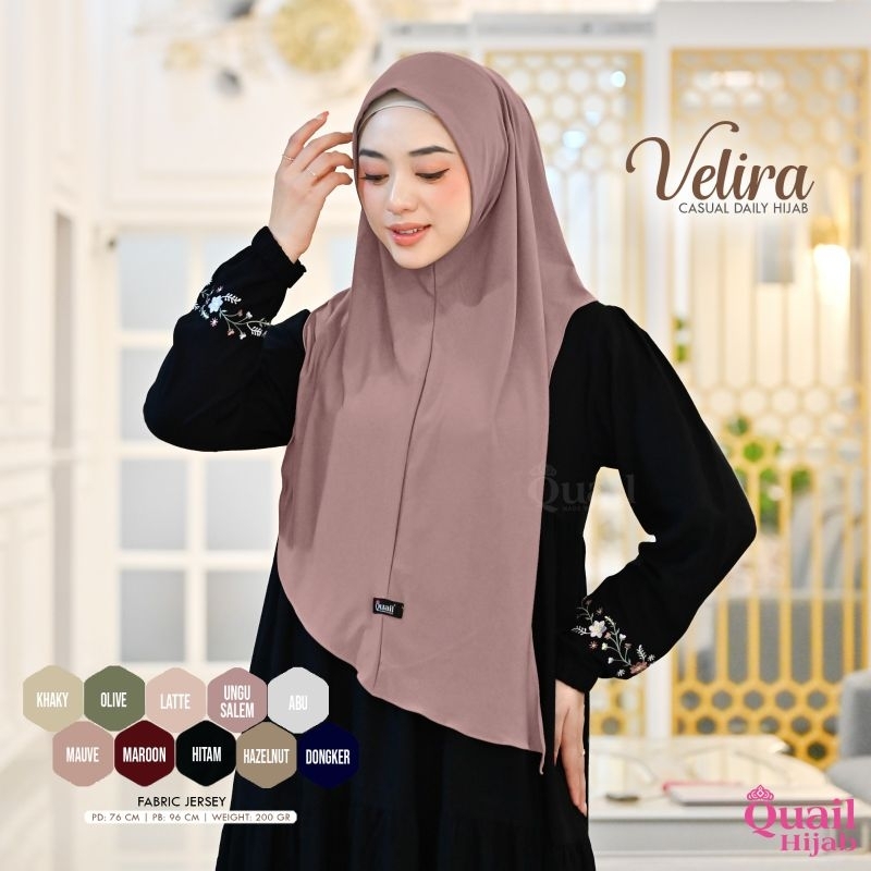 VELIRA QUAIL HIJAB DAILY HIJAB SPORT PREMIUM HIJAB rifkana cokmil ayara botol