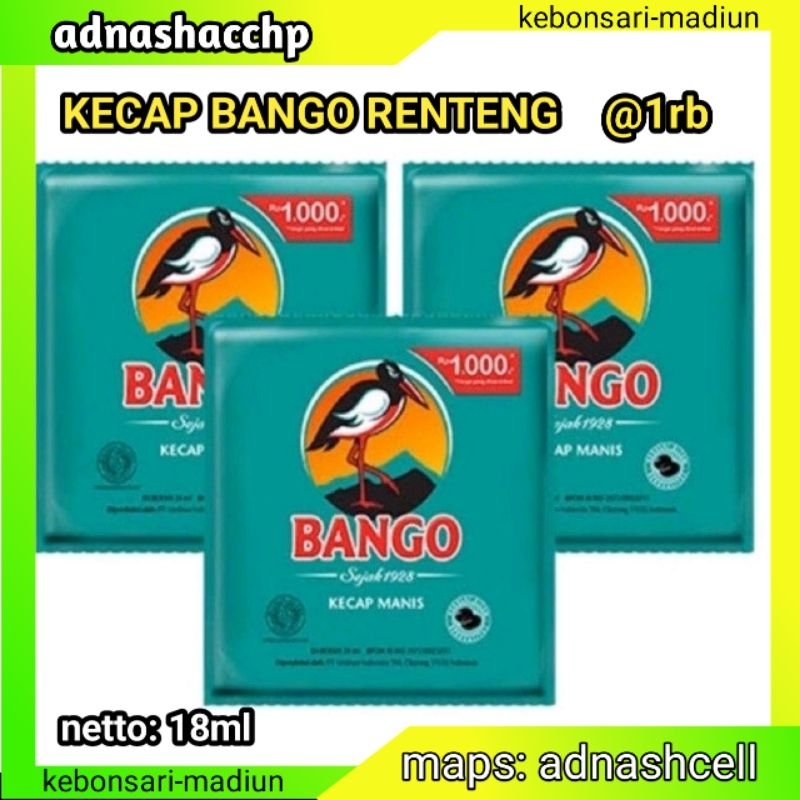 

kecap bango Bango Kecap Manis 20ml