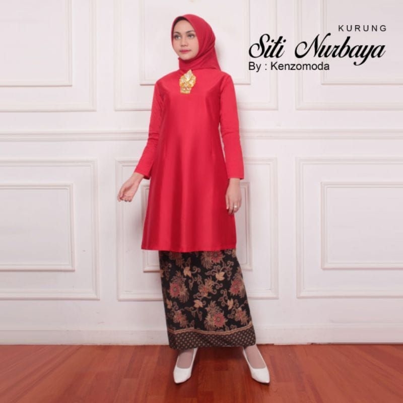 Baju Kurung Siti Nurbaya Kebaya Tafeta Baju Kurung Malaysia Polos