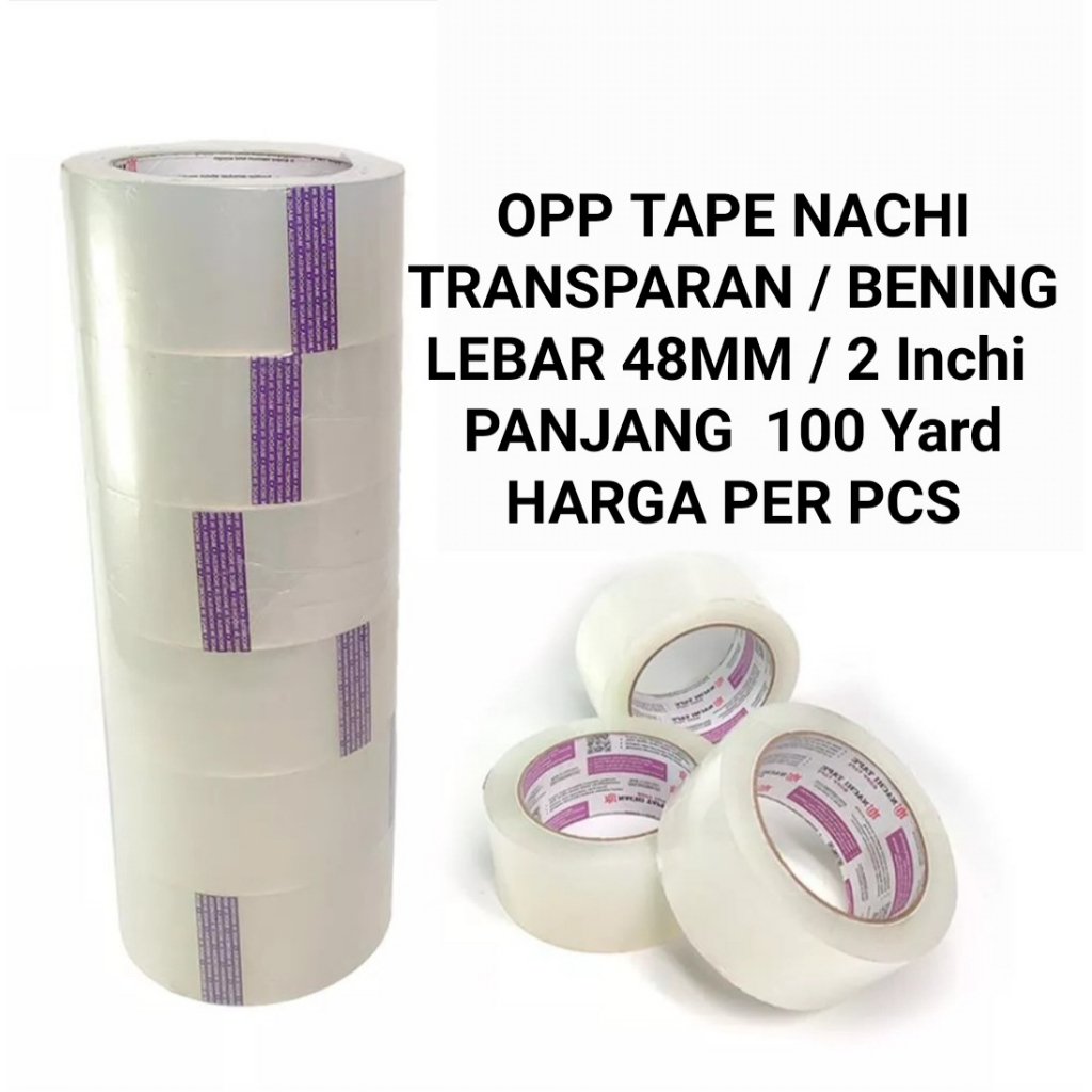 

Lakban NACHI / Lakban OPP NACHI 100yard * 48mm BENING & COKLAT