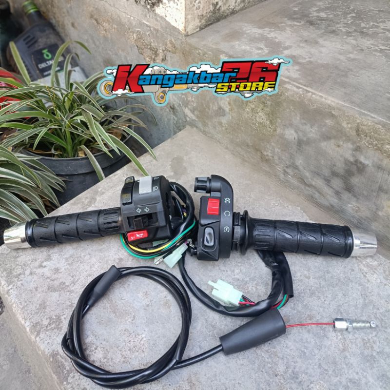 PAKET HEMAT HOLDER SET KANAN GAS KONTAN KSR SET OLER HANGRIP & HOLDER KIRI VIXION+JALU STIR PCX GAS 