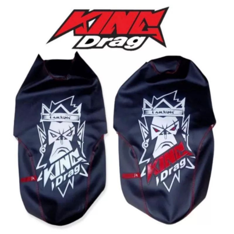 Sarung jok king drag Beat Vario Mio Supra Kharisma Vega Jupiter dll Sarung jok motor king