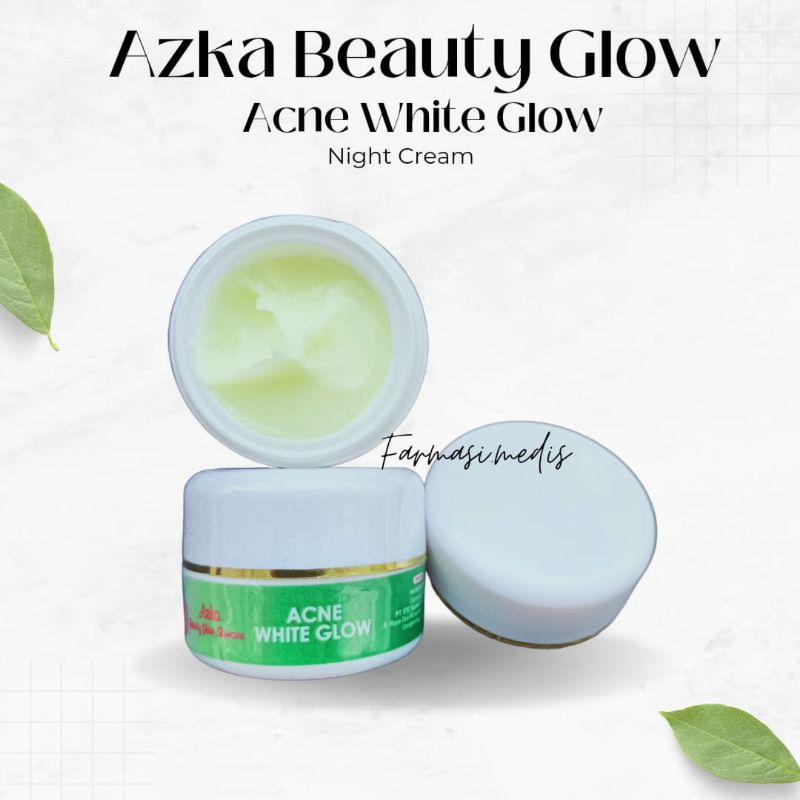 (COD) CREAM MALAM ACNE WHITE GLOW AZKA BEAUTY GLOW SKINCARE/ CREAM MALAM JERAWAT