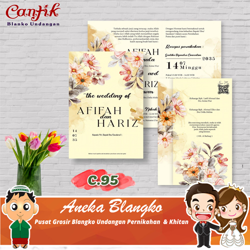 Blangko Undangan Pernikahan Cantik 95