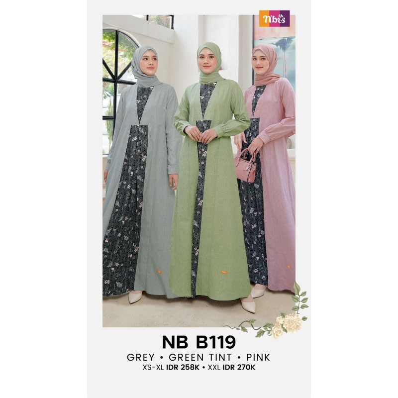 GAMIS MUSLIMAH NIBRAS NB B119