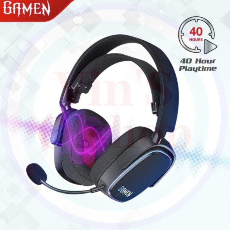 Headset Gaming Bluetooth Gamen Shadow Resmi/Headphone Gaming Bluetooth
