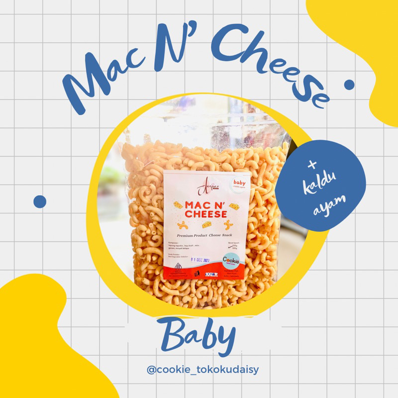 

DESPAR COOKIES-MAC N’ CHEESE BABY -TANPA MSG - MEDIUM 250g