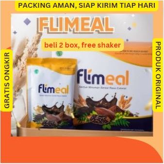 

FLIMEAL 1 BOX ISI 12 SACHET BPOM HALAL Rasa Cokelat Susu, Cokelat Vegan, Vanilla, Strawberry, Taro MINUMAN MEAL REPLACEMENT FLIMMEAL BY FLIMTY FIBER ORIGINAL