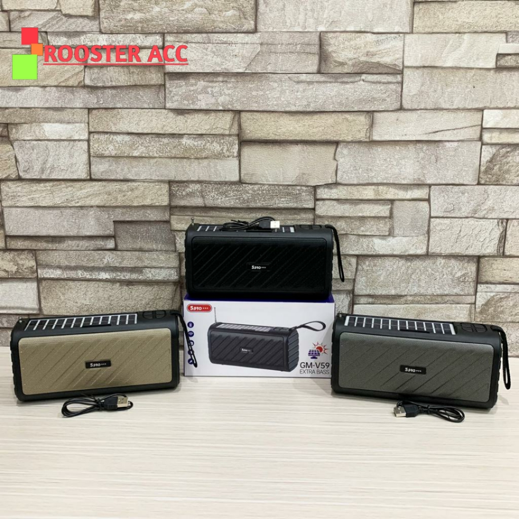 SPEAKER BLUETOOTH 5BRO GM-V59 SOLAR PANEL