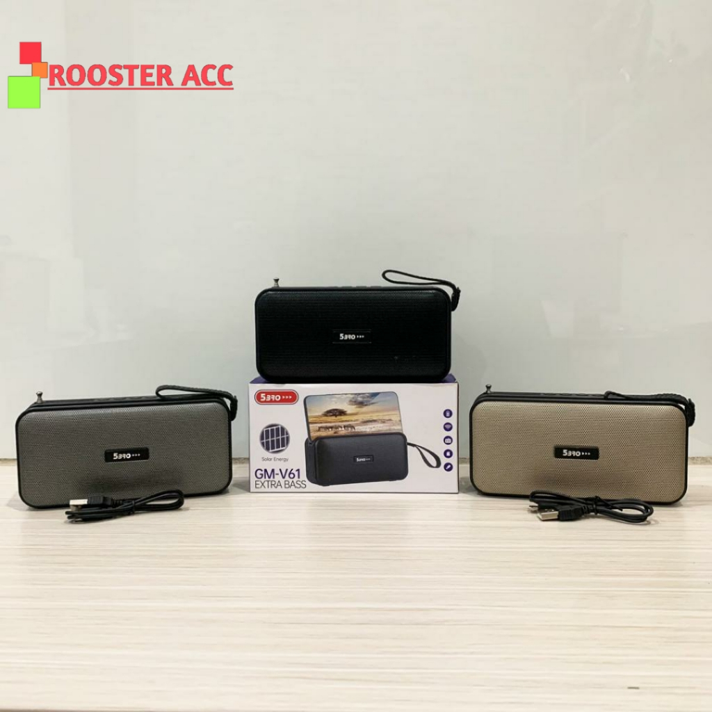 SPEAKER BLUETOOTH 5BRO GM-V61 SOLAR PANEL