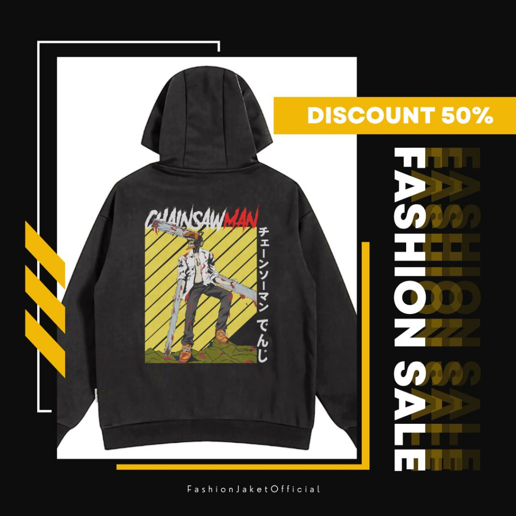 HOODIE PRIA DISTRO SUWITER PRIA WANITA DISTRO HOODIE ANIME CHAINSAW