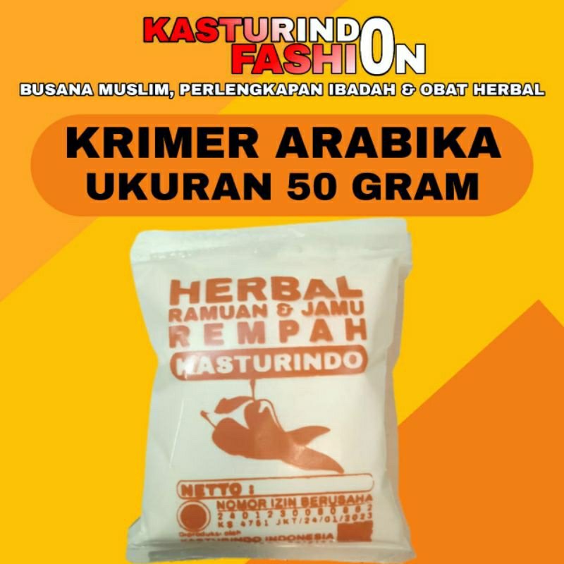 

Serbuk Krim Kopi Arabika Penempah Rasa Ukuran Isi 50 Gram Rempah Rempah