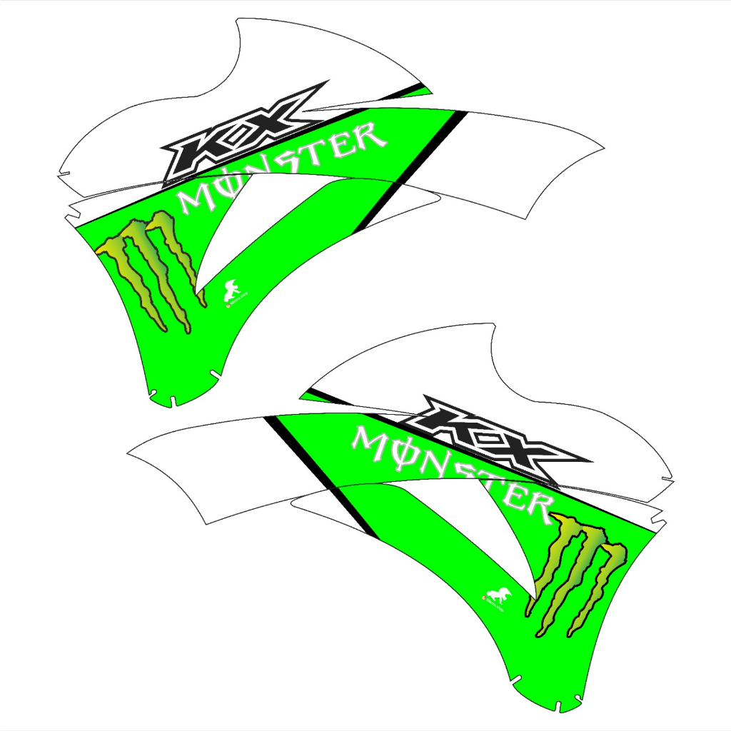 Striping Body Belakang KX 85