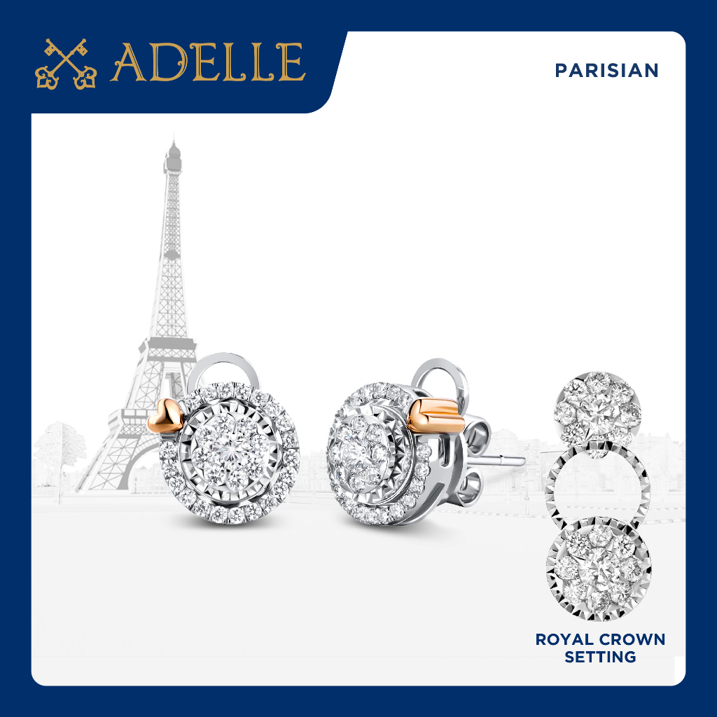 Adelle Jewellery - Adore Earrings - Anting Emas Berlian