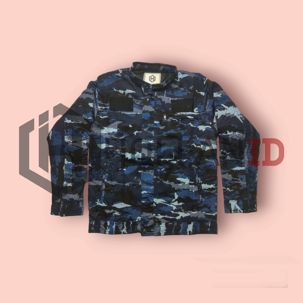 JAKET ABG TENTARA BIRU LORENG ANGKATAN UDARA / ARMY CAMO TACTICAL / TNI ABRI AU
