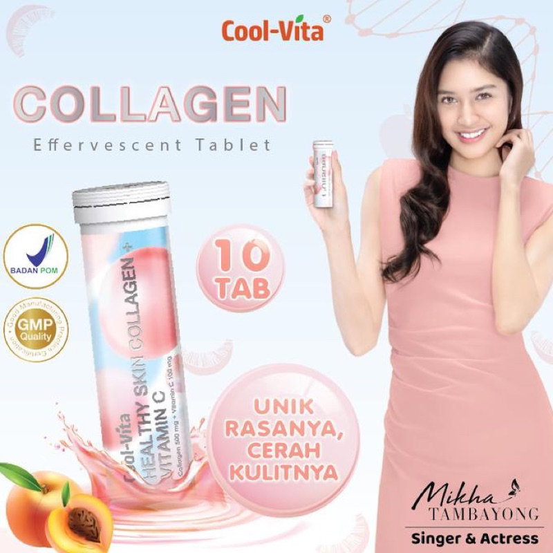 

(BPOM) READY COOLVITA BEAUTY COLLAGEN Rasa Peach Colagen Drink Kulit