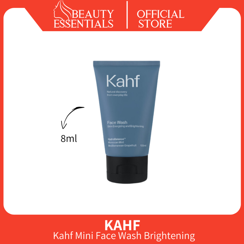 Kahf Skin Energizing and Brightening Face Wash 8 ml - Sabun Pembersih Wajah Pria Untuk Kulit Kombina