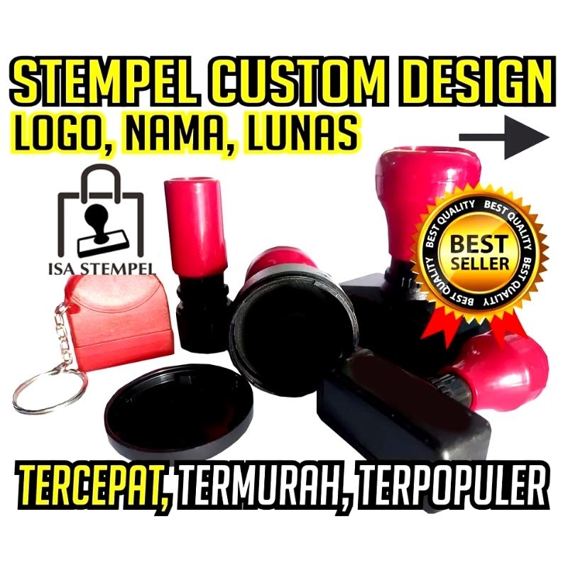 

STEMPEL WARNA PROSES KILAT | CUSTOM STEMPEL DESIGN LOGO NAMA LUNAS STEMPEL OTOMATIS