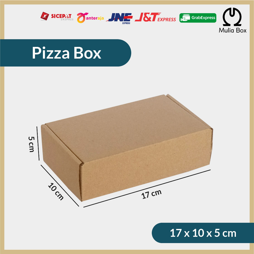 

Kardus Packing Pizza Box 17 x 10 x 5 cm Corrugated Die Cut Karton Kecil Hampers Hadiah Kacamata