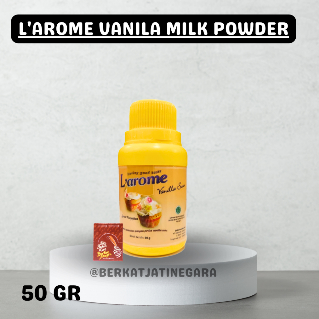 

LAROME KECIL 50 GR/CTN/LAROME VANILLA / PERISA RASA VANILLA LAROME