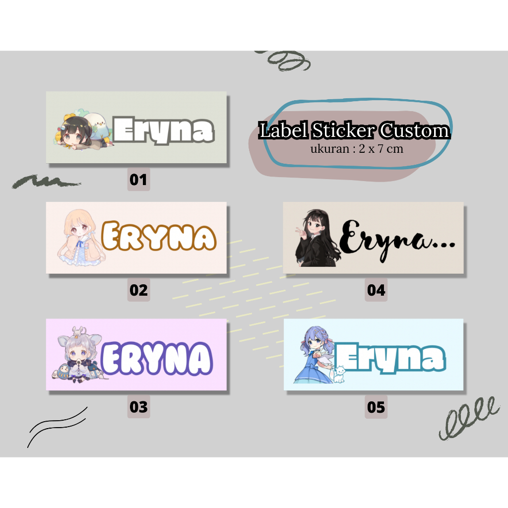 

Label Untuk Pulpen dan Pensil