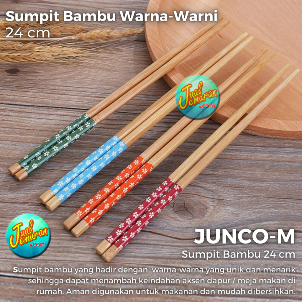 Sumpit Kayu Jepang Panjang 24cm Murah Alat Makan Kayu / Chopstick Kayu / Souvenir Pernikahan