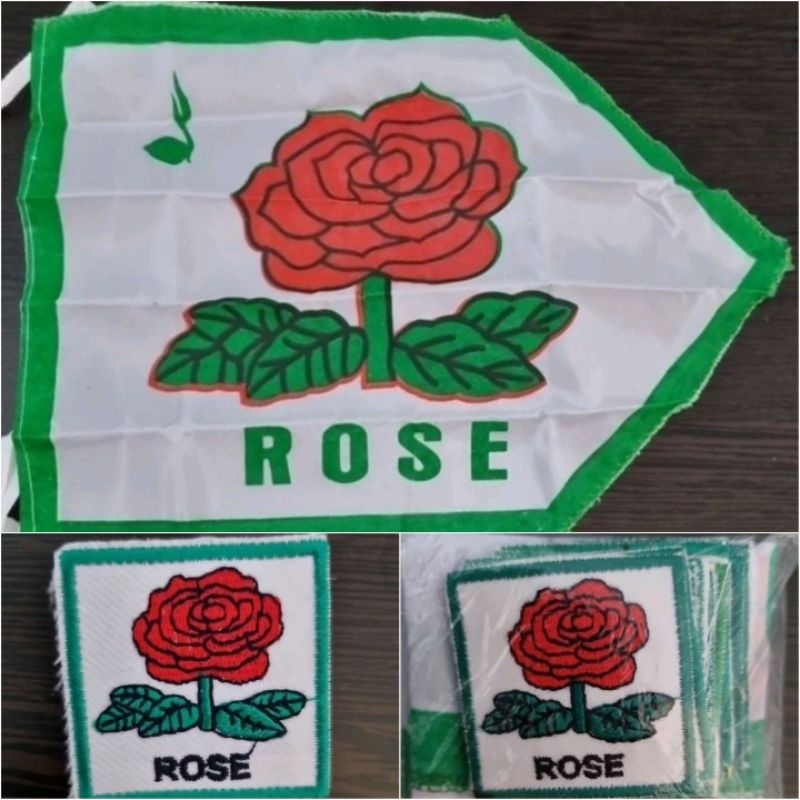 BET REGU ROSE | Bet Tanda Regu Bunga | Tanda Regu Bordir Gambar Bunga | Badge Pramuka