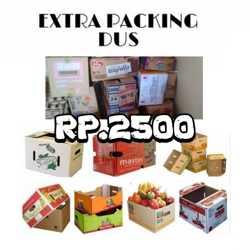

Extra packing dus untuk semua buah [ Dus bekas buah / kurma ]