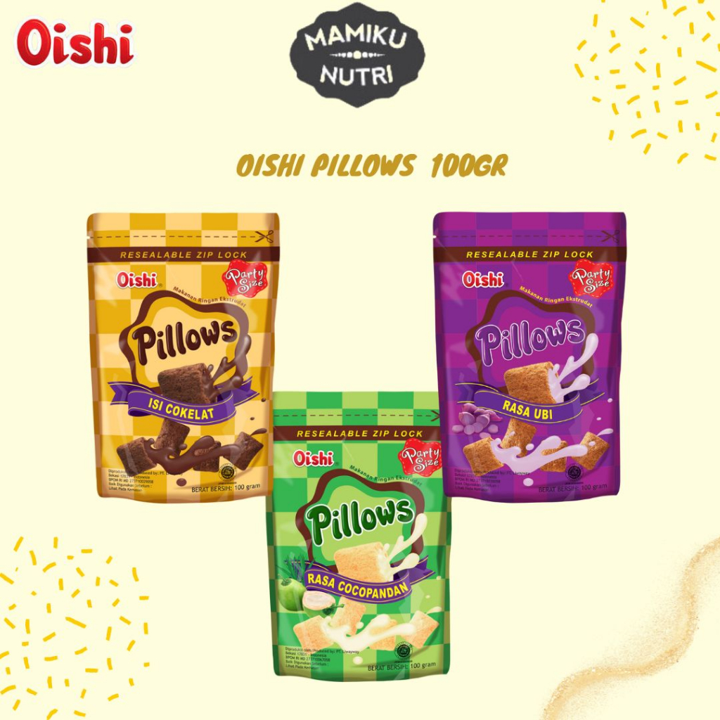 

Oishi Pillows 100gr Party Size