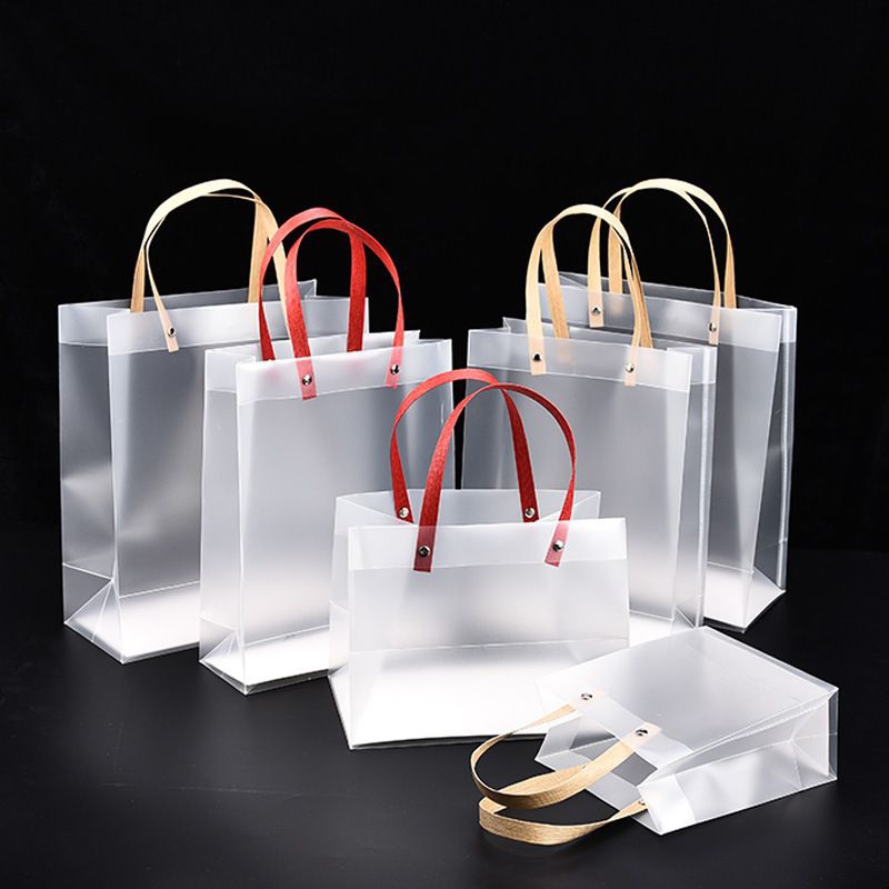 

[Grosir 10pcs] Goodie Bag Tas Mika Doff Transparan Uk 20x10x25