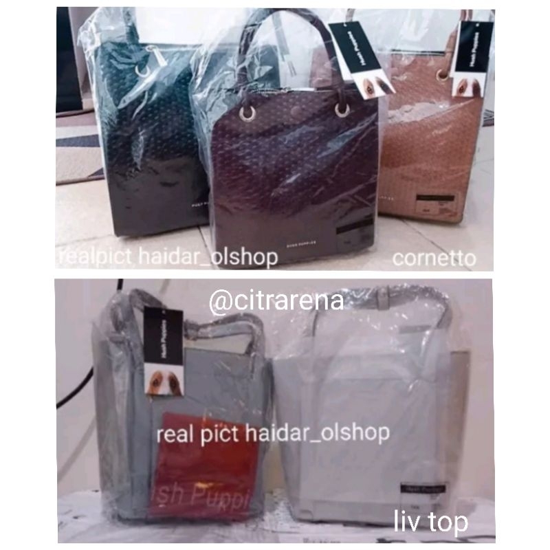Free paper bag Original Liv Top Handle and Cornetto Top Handle Hush Puppies