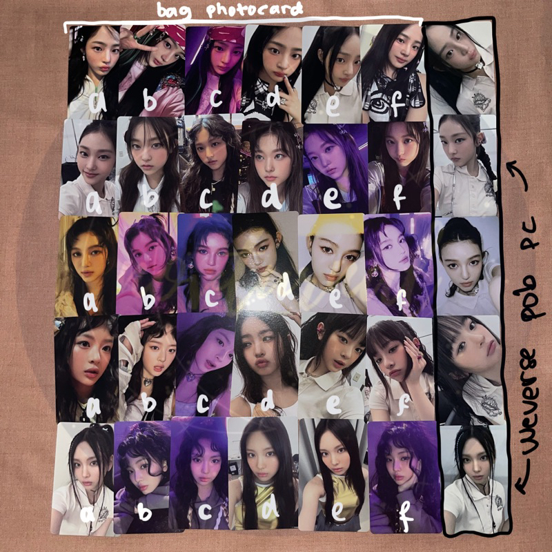 NEWJEANS GET UP BEACH BUNNY BAG BBB ALBUM VER WEVERSE WV POB PC PHOTOCARD MINJI HAERIN HANNI DANIELL