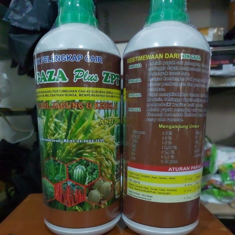NPK PLUS ZPT UNTUK PADI JAGUNG KEDELAI KEMASAN 1 LITER