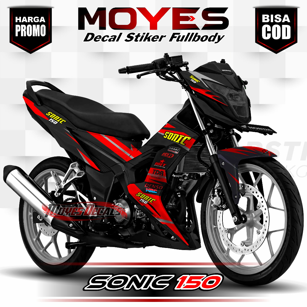 (COD) Decal Stiker Sonic 150r Full Body - Stiker Sonic 150R Full Body