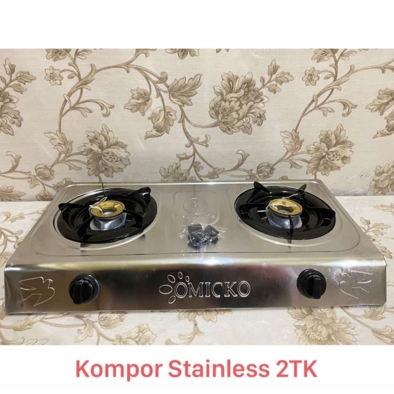 Kompor Stanless Omicko 2Tungku