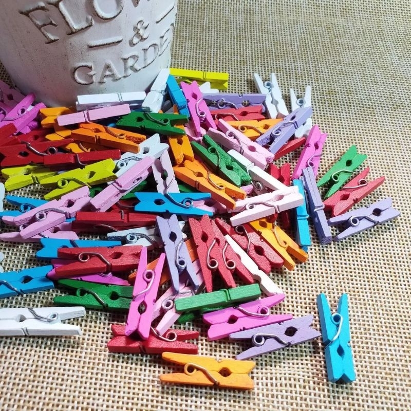 Jepitan Foto Polaroid / Jepitan Foto Kayu / Jepitan Kayu Kecil
