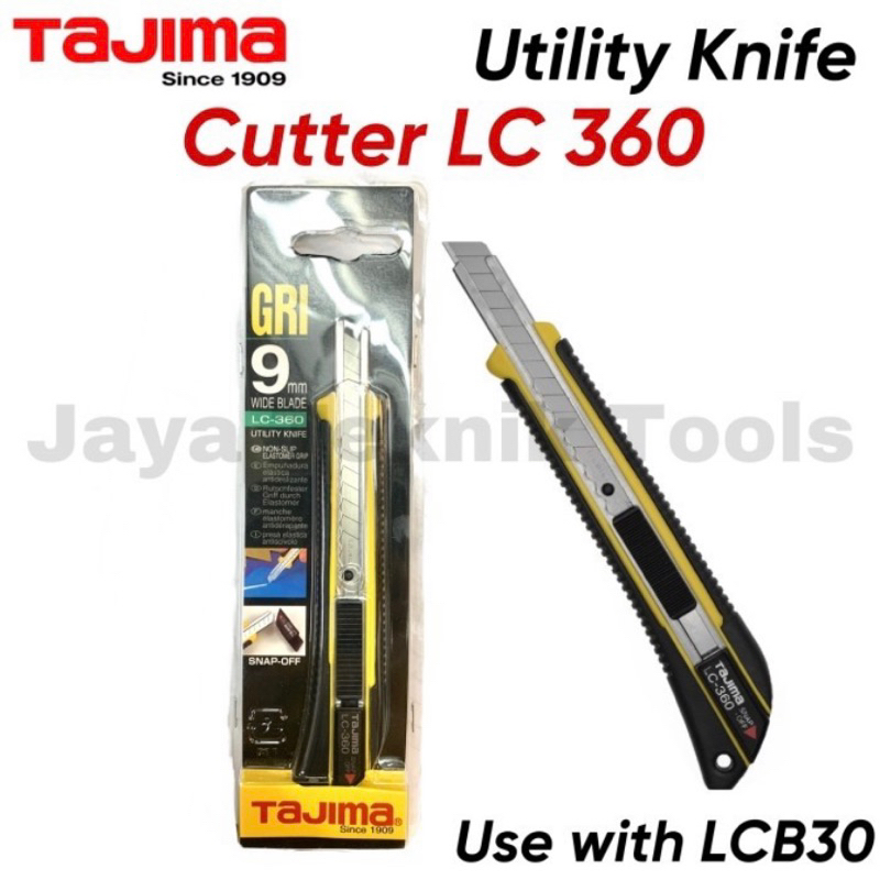 

Cutter Tajima LC360 GRI Utility Knife LC 360 9 mm Endura Plastik Plastic Body
