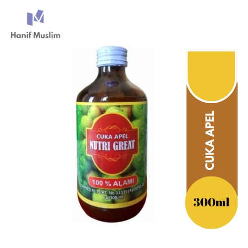 

Cuka Apel Nutri Great 100% Cuka Apel Alami 300ml