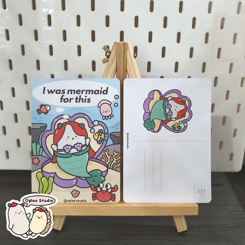 

I Was Mermaid For This Postcard A6