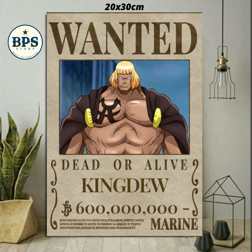 Poster Kayu one piece Bounty - Poster one piece Bounty - Hiasan dinding - wall decor