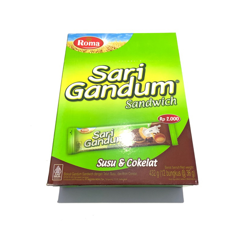 

Roma Sari Gandum Box | 12 Bungkus