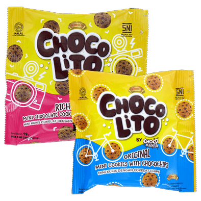 

Chocolito rich choco / original mini cookies choco chips 19 gram