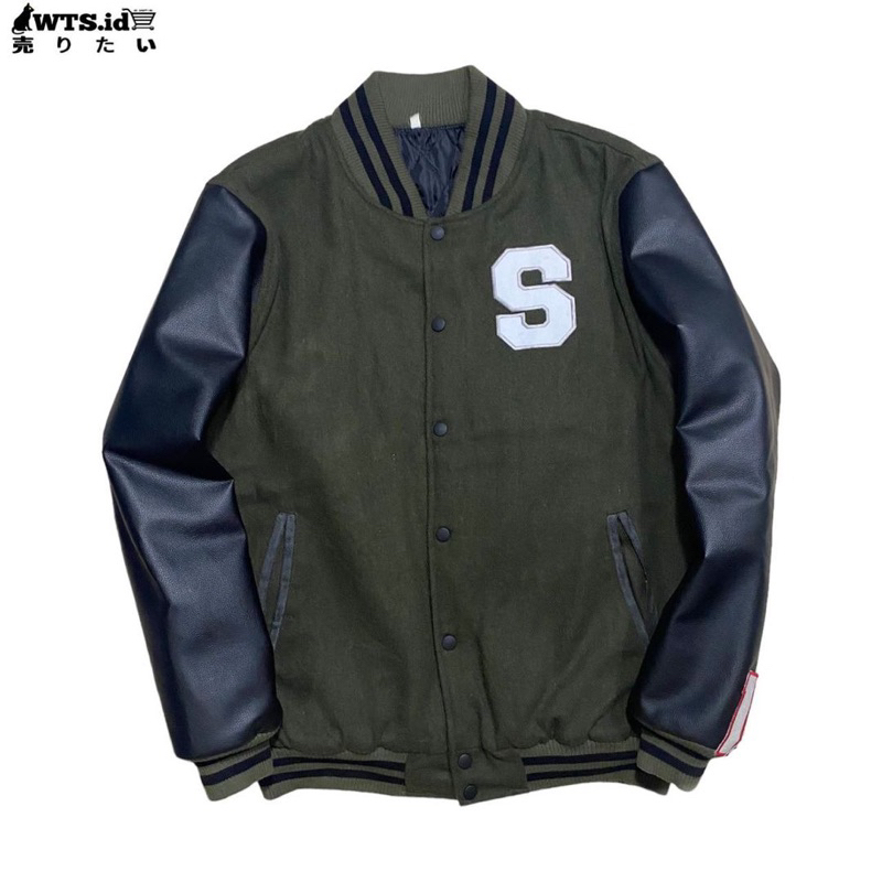 varsity univ leather army