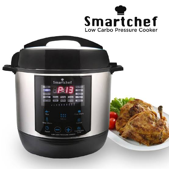 Smartchef Low Carbo Pressure Cooker / Presto Listrik / Rice Cooker Rendah Gula