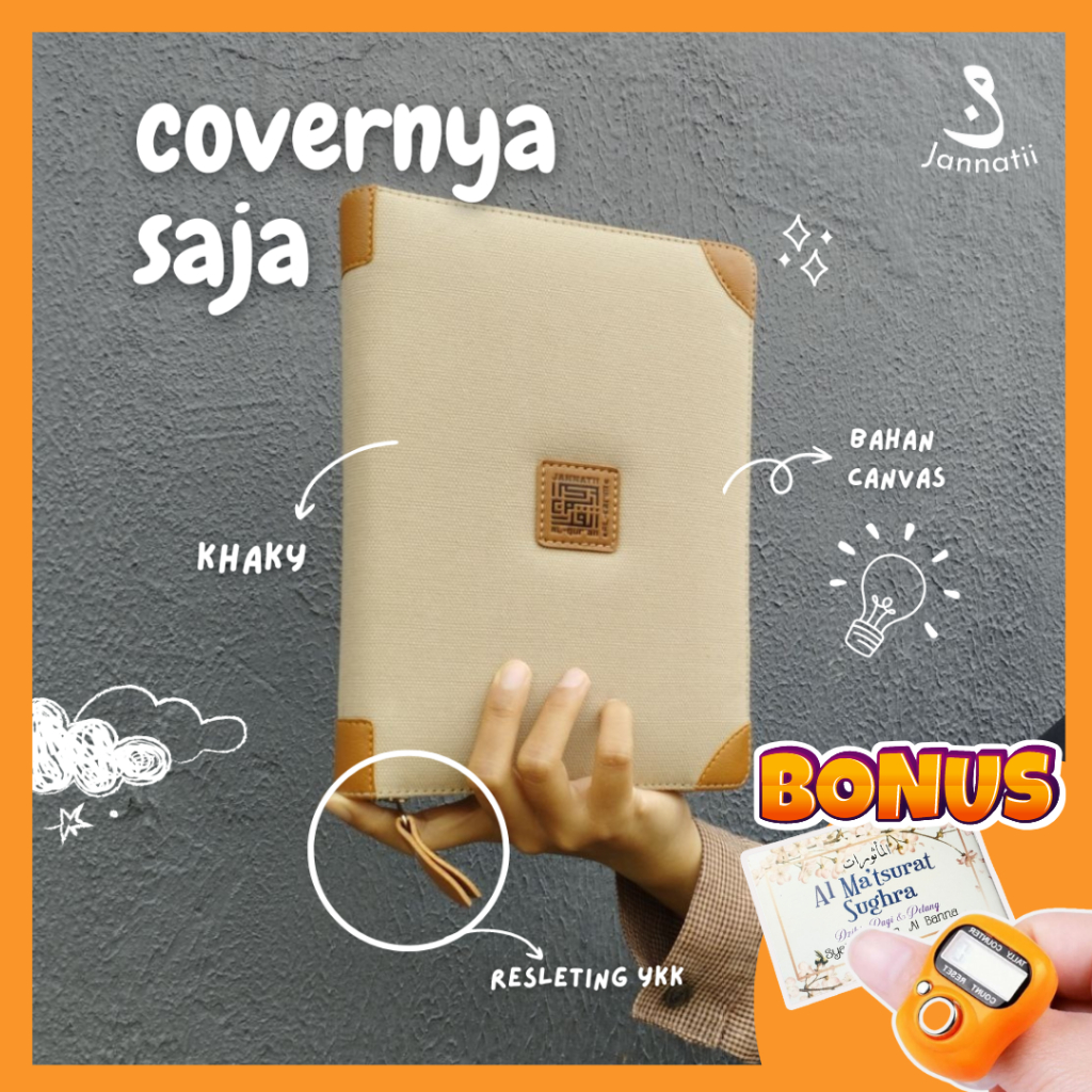

Cover Quran Saja Bahan Canvas/Denim Premium - Ukuran Al Quran A7, B7, A6, A5, B6, A5, A4 [Tolong Baca dulu Deskripsi yaa]-2