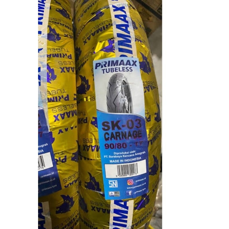 Ban Primaax sk03 sk06 80/80-17 //  90/80-17 // 100/80-17 primax primaxx 80 90 100 17 sk 03 / 06