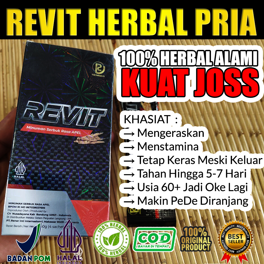 

REVIT RENNER VITALITAS ( JUICE MAN ) MINUMAN SERBUK RASA APEL 1 BOX ISI 4 SACHET