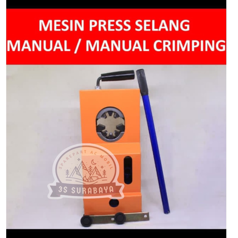 Mesin Press Selang Ac Mobil 1 Mata Alat Pres Universal Alat Mesin Pres Press Selang AC Mobil Selang 