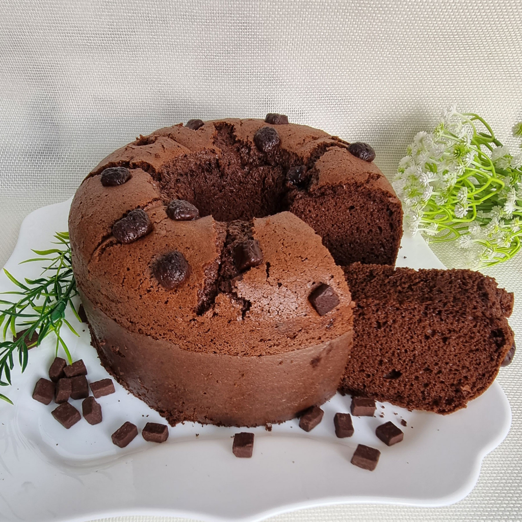 

Gluten Free Double Chocolate Chiffon Cake